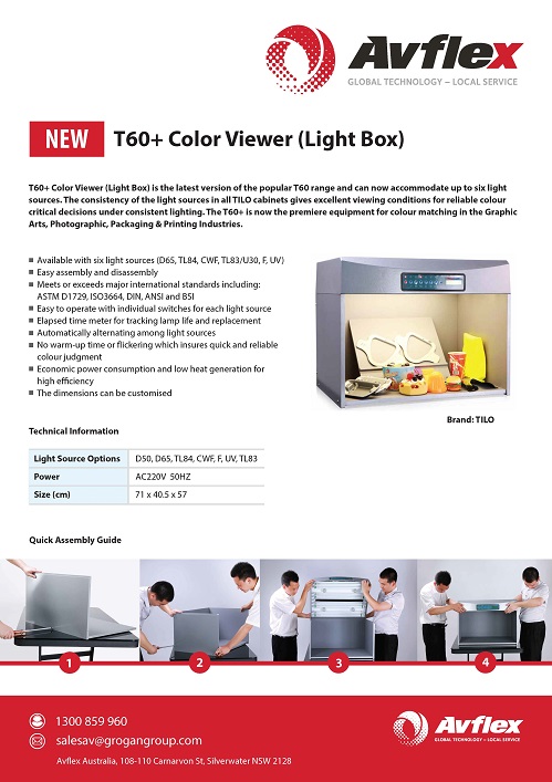 Color Viewer (Light Box) Datasheet