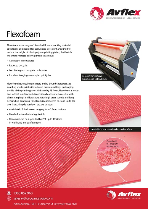 Flexofoam Datasheet