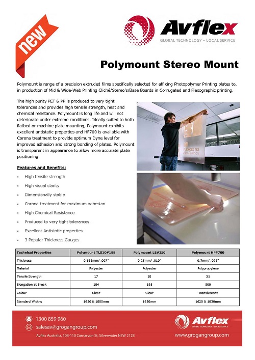 Polymount Stereo Mount Datasheet